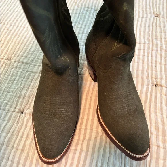 City Boots ‘Marathon’ in Green Suede - Size 9 - Picture 9 of 11